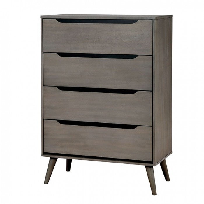 Lennart Gray Wood Chest