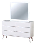 Lennart II White Wood Dresser