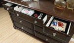 Litchville Brown Cherry Wood Dresser