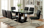 Lodia 2 Black Leatherette/Metal Side Chairs