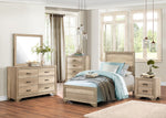 Lonan Modern Youth Rustic Wood Twin Bed