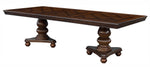 Lordsburg Dark Brown Wood Extendable Dining Table