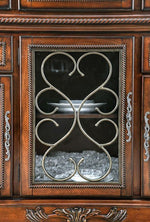 Lucie Brown Solid Wood Hutch & Buffet