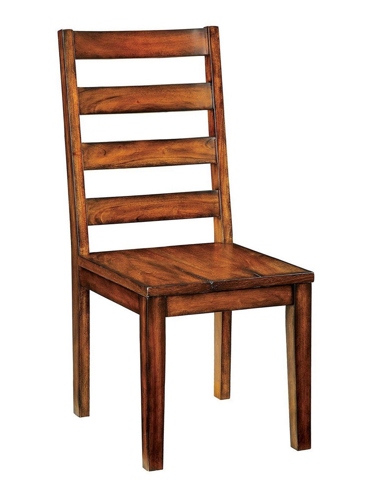 Maddison 2 Tobacco Oak Wood Side Chairs