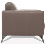 Malaga Contemporary Taupe Leather Chair