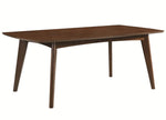 Malone 7-Pc Dark Walnut Wood Dining Table Set