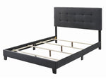 Mapes Charcoal Fabric Upholstered Queen Panel Bed