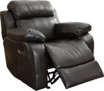 Marille Black Manual Glider Recliner