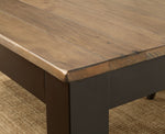 Marshall Rustic Oak/Black Dining Table