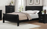 Mayville Black Wood Queen Bed