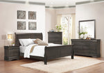 Mayville Stained Gray Wood King Bed