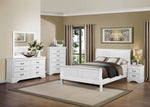 Mayville White Wood Queen Bed