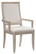Mckewen 2 Light Gray Wood/Neutral Fabric Arm Chairs