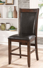 Meagan 2 Brown Cherry Counter Height Chairs