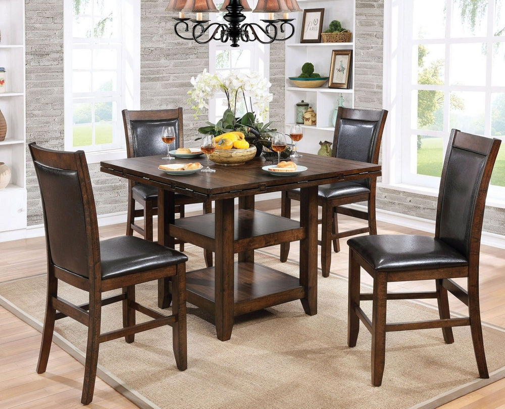 Meagan 2 Brown Cherry Counter Height Chairs – Aetna Stores