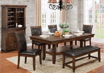 Meagan Brown Cherry Wood Dining Table