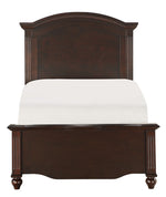 Meghan Espresso Wood Twin Panel Bed