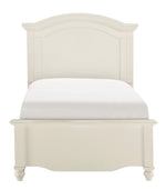 Meghan White Wood Twin Panel Bed