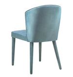 Metropolitan Sea Blue Velvet Side Chair