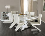 Midvale 2 White Leatherette Side Chairs