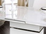 Midvale Contemporary White/Chrome Dining Table