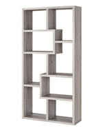 Miguela Grey Driftwood Wood Bookcase