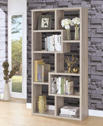 Miguela Grey Driftwood Wood Bookcase