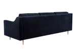 Milan Black Velvet Sofa (Oversized)