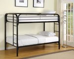 Morgan Black Metal Twin/Twin Bunk Bed