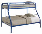 Morgan Blue Metal Twin/Full Bunk Bed