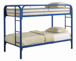 Morgan Blue Metal Twin/Twin Bunk Bed