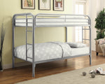 Morgan Silver Metal Twin/Twin Bunk Bed