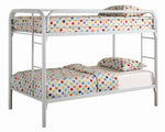 Morgan White Metal Twin/Twin Bunk Bed