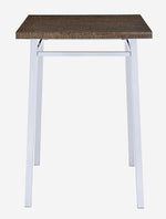 Nadie Oak Wood/Chrome Metal Counter Height Table