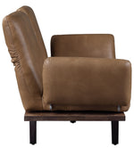 Narech Nutmeg Top Grain Leather Sofa with Swivel Seats