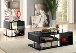 Ninove Black Lacquer Wood Coffee Table