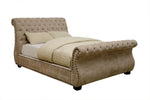 Noemi Mocha Padded Fabric Queen Bed