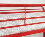 Opal Red Metal Twin over Full Bunk Bed