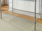 Opal Silver Metal Twin over Twin Bunk Bed