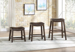 Ordway Brown PU Leather/Wood Counter Height Stool