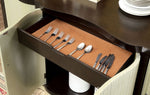 Ornette Contemporary Espresso/Silver Server