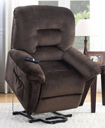 Ovar Brown Chenille Power Recliner