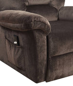 Ovar Brown Chenille Power Recliner