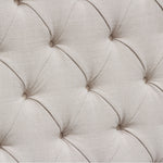 Park Avenue Desert Sand Linen Tufted Queen Bed