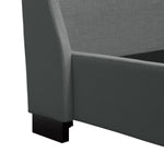 Park Avenue Grey Linen Tufted King Bed (Oversized)