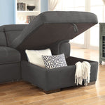 Patty Graphite RAF Sectional with Sleeper