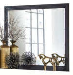 Larchmont Graphite Wood Frame Dresser Mirror