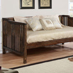 Petunia Dark Walnut Wood Twin Daybed