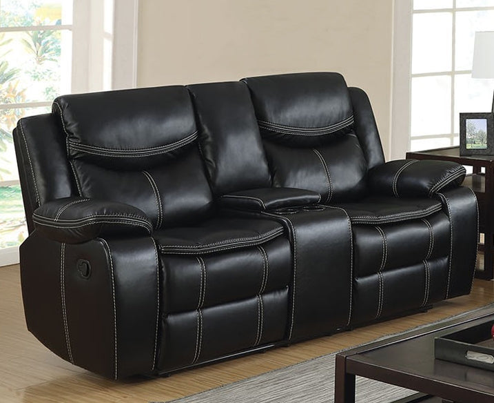 Pollux Manual Recliner Loveseat w/ Console