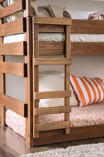 Polyanna Mahogany Wood Twin Triple Decker Bed